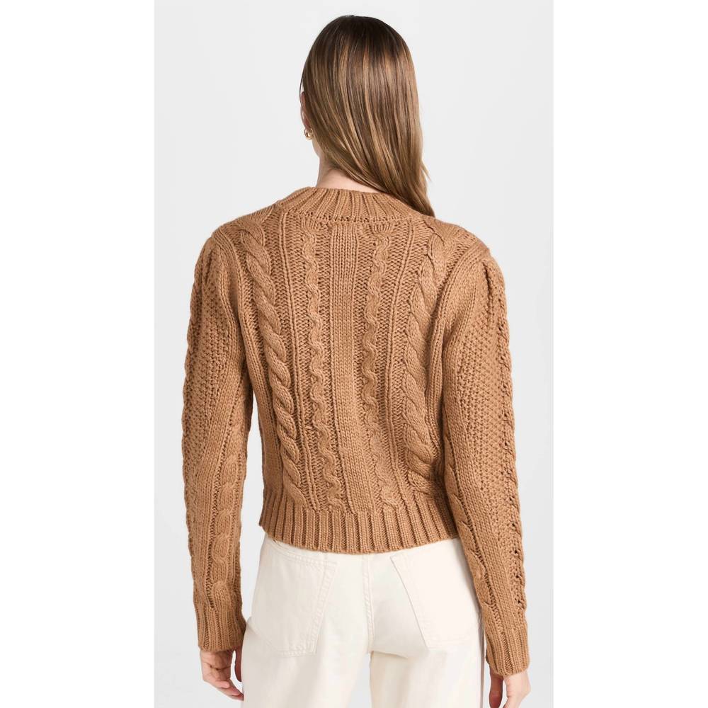 NEW Z SUPPLY catya mock neck sweater in camel - Picture 2 of 5